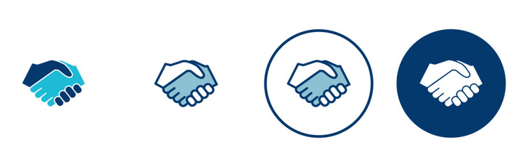 Business handshake icon vector isolated on white background. Handshake icon vector. contract agreement. Trust icon vector. Deal. Done. partnership icon