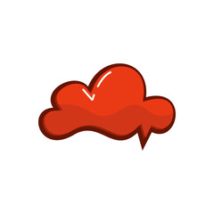 Gradient Speech Bubble Template