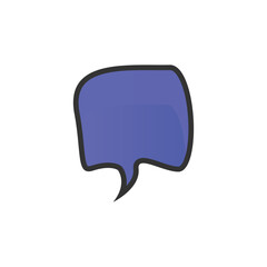 Naklejka premium Gradient Speech Bubble Template