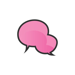 Gradient Speech Bubble Template