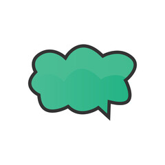 Gradient Speech Bubble Template