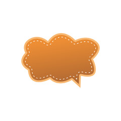 Gradient Speech Bubble Template