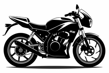 motorcycle vector silhouette black icon 