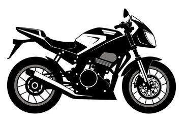 motorcycle vector silhouette black icon 