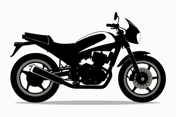 motorcycle vector silhouette black icon 