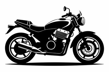 motorcycle vector silhouette black icon 