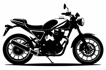 motorcycle vector silhouette black icon 