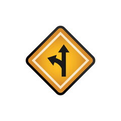 Yellow Road Sign Template