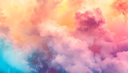 Colorful smoke floating and swirling in the air. Colorful abstract smoke background