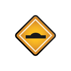 Yellow Road Sign Template