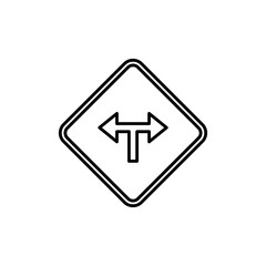Road Sign Outline Template