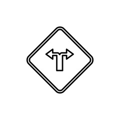 Road Sign Outline Template