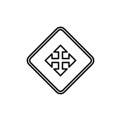 Road Sign Outline Template