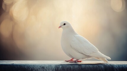 Fototapeta premium dove isolated on metal background