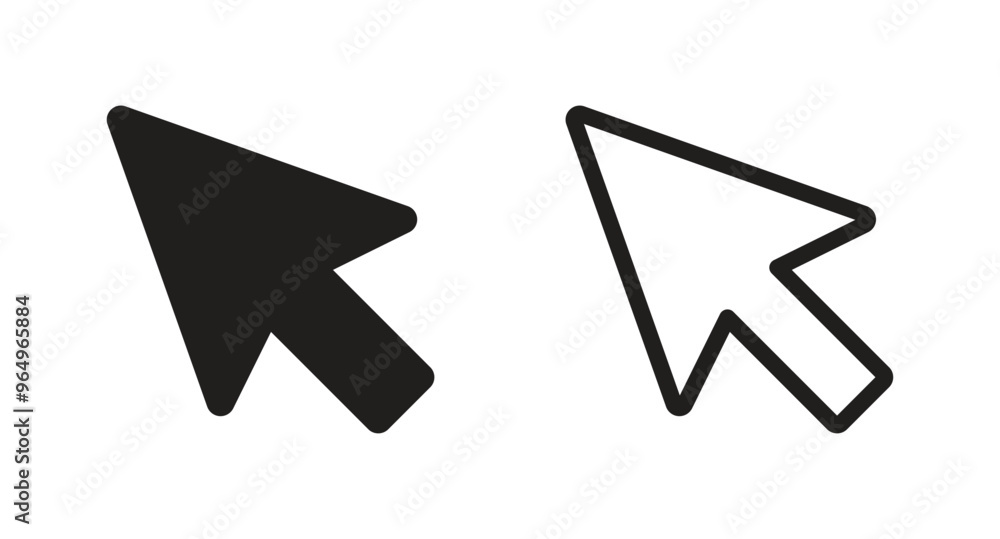 Poster cursor icon. cursors icon click vector