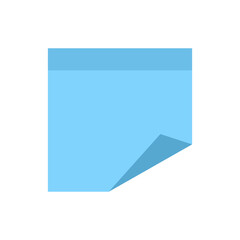 Flat Sticky Note Template
