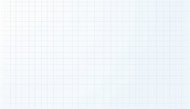  Vector Illustration of a White and Blue Grid on a White Background, Featuring a Blank Sheet of Graph Paper with Blue Lines in a Minimalist Square Grid Pattern