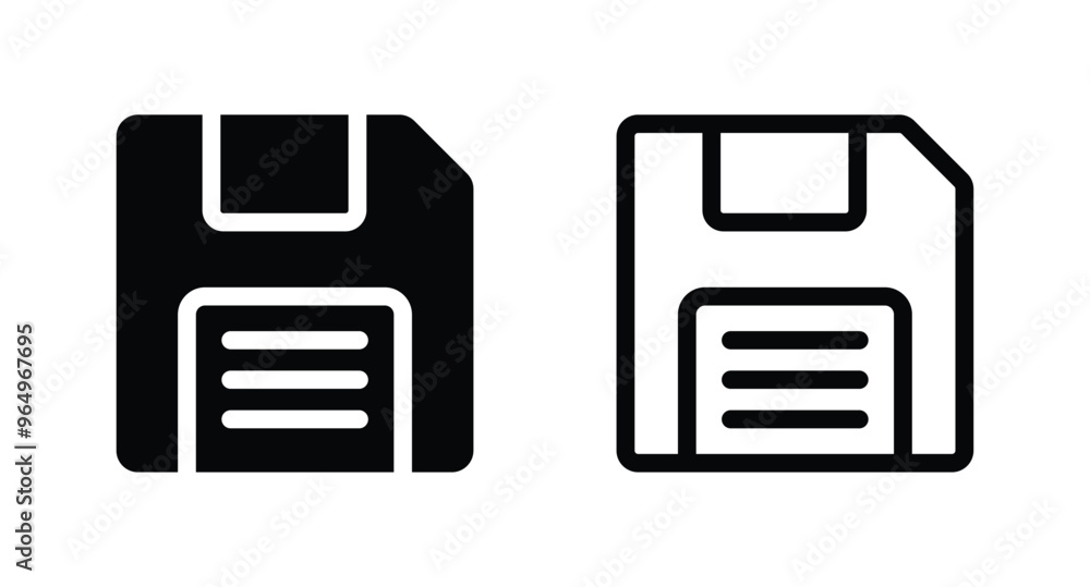 Poster floppy disk icon. floppy disk symbol icon vector