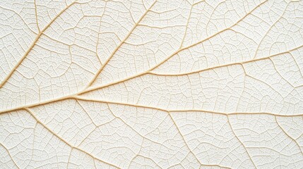 Closeup White Leaf Vein Texture Background