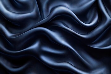 Fototapeta premium Abstract Blue Silk Fabric