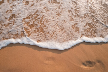 waves on the beach