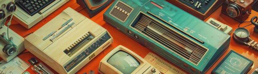 Retro Technology Still Life.