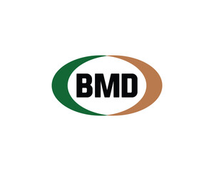 BMD logo design vector template. BMD
