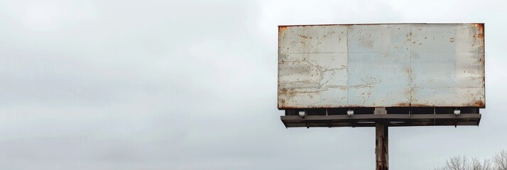 Blank billboard for promotional purposes