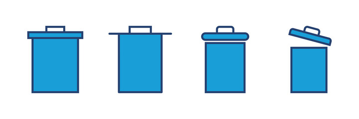 Trash icon vector. trash can icon. delete icon vector. garbage