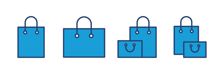 Shopping bag icon vector. shopping icon vector