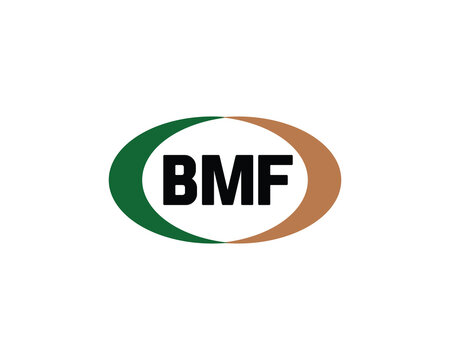 BMF logo design vector template. BMF