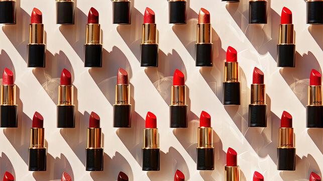 Fototapeta red matte lipstick wallpaper