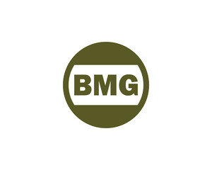 BMG logo design vector template. BMG
