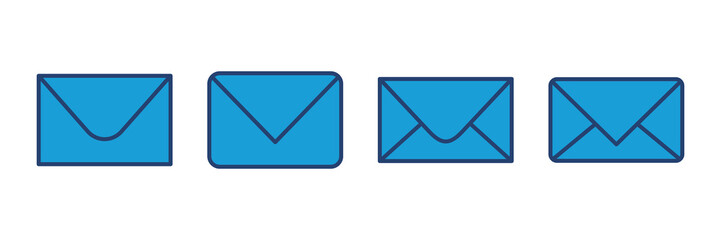 Mail icon vector. email icon vector. E-mail icon. Envelope illustration