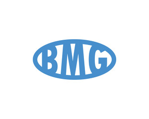 BMG logo design vector template. BMG