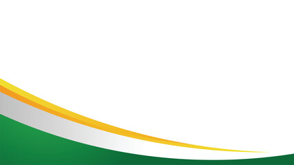 Abstract green yellow line wave background