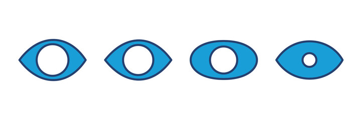 Eye icon vector. Eye vector icon. Look and Vision icon.