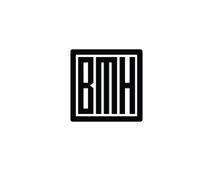 BMH Logo design vector template. BMH