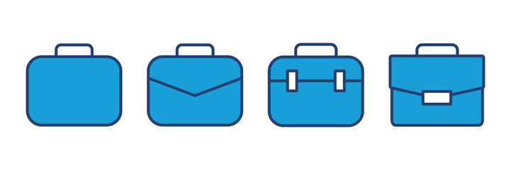 Briefcase icon vector. suitcase icon. luggage symbol.