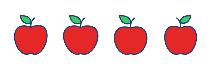 Apple icon vector. Apple vector icon. apple symbols for your web design.