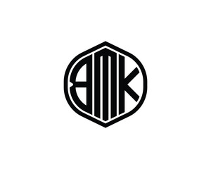 BMK logo design vector template. BMK