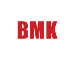 BMK logo design vector template. BMK