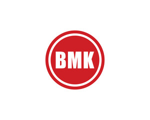 BMK logo design vector template. BMK