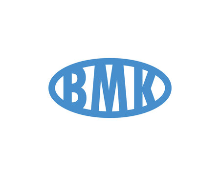 BMK logo design vector template. BMK