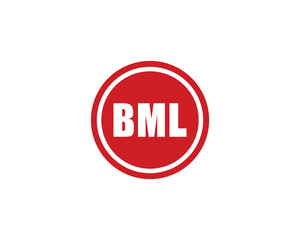BML logo design vector template. BML