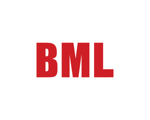 BML logo design vector template. BML