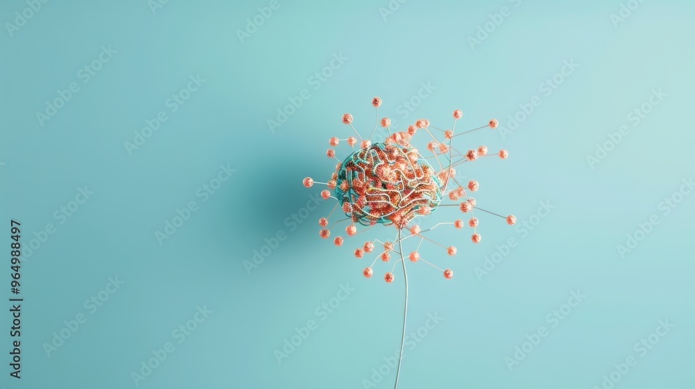 Poster an artistic illustration depicting a network of interconnected brains symbolizing global knowledge s