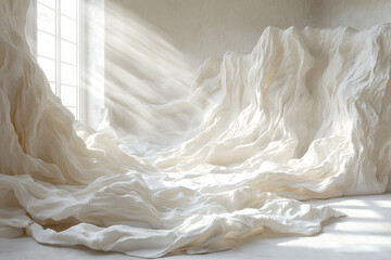 An art piece where parts of the canvas are missing, creating an effect of disappearing elements. Concept of artistic invisibility and transformation.