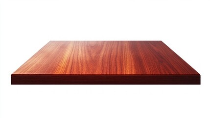 Glossy Wooden Table Surface with Gradient Shades of Red and Brown