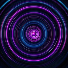 Abstract neon circles